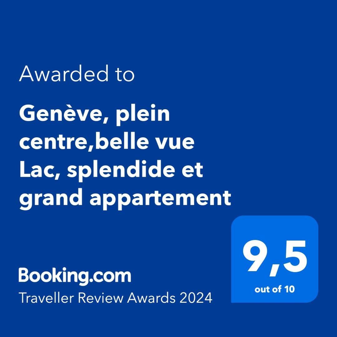 Geneve, Plein Centre,Belle Vue Lac, Splendide Et Grand Appartement Eksteriør bilde
